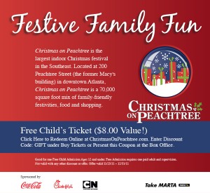 Christmas on Peachtree child admission discount