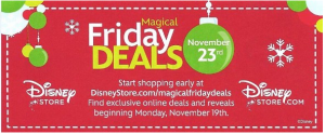 Disney Store Magical Friday Deals - Black Friday 2012