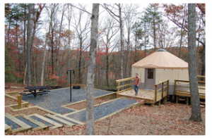 Go “Glamping” in Cloudland Canyon’s New Yurts